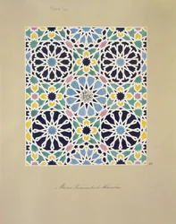 Mosaikpflaster in der Alhambra, aus 